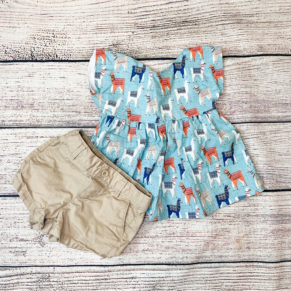 Llama Khaki Set